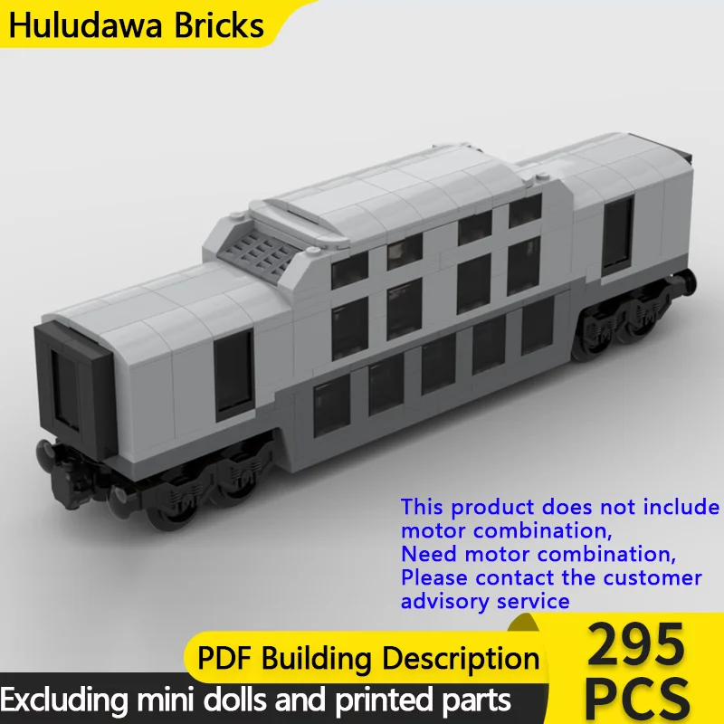 

City Car Model MOC Building Bricks Double-Decker Passenger Train Modular Technology Children Holiday Gifts Assemble Toys Suit