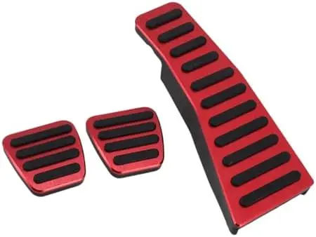 

3Pcs Red Aluminum Foot Pedal Covers for Civic 2006-2009