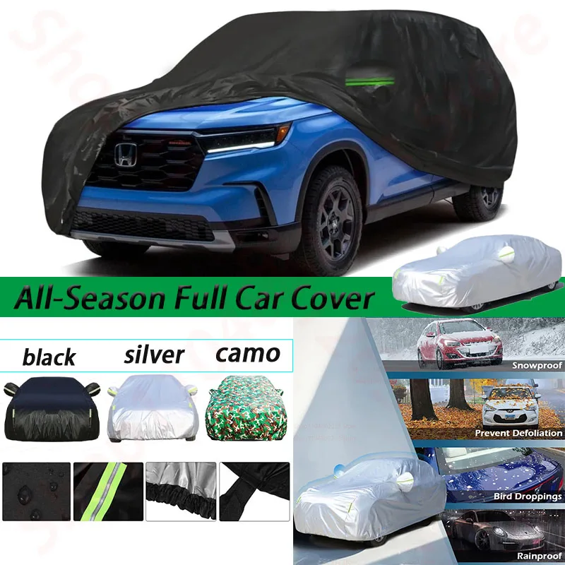 

Car Cover for 2002-2024 Honda Pilot All Weather for Automobiles Windproof Snowproof Rain Hail Sun UV Protection