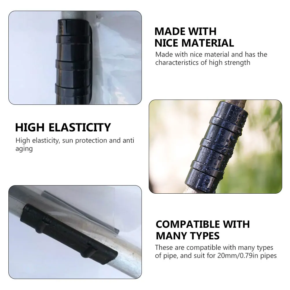 

30Pcs Durable Greenhouse Accessories Clamps AntiAging Corrosion Resistant Clips For Row Covers Shelters And Quilting Frames