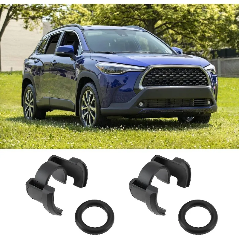 2Pcs A/C Condenser Hard Line Lock Clamp for Toyota Camry Corolla C-HR Highlander Prius RAV4 Direct with Washers 88718-1E150