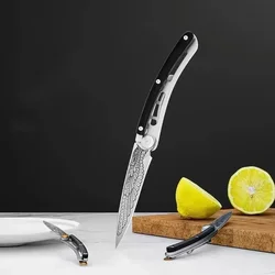 Outdoor Portable Folding Knife, Stainless Steel Blade, Keychain, Pendant, Holiday Gift, Travel Camping Tool