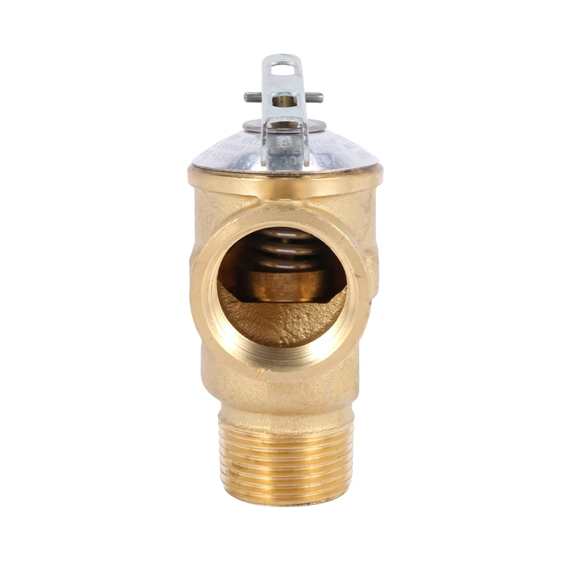 3/4 Inch NPT American Standard Lead-Free Water Heater Safety Valve 150 Psi Brass Pressure Relief Valve