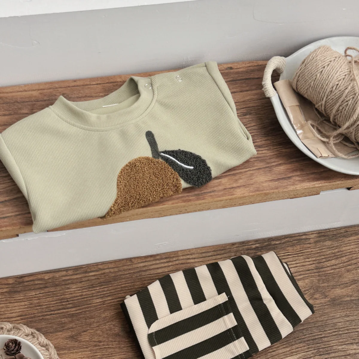 2025 ربيع الرضع الزي طفل صبي الملابس مجموعة لطيف المانجو دعوى الاطفال فتاة الزي الخريف طويلة الأكمام البلوز 2 قطعة بلوزات + السراويل #6