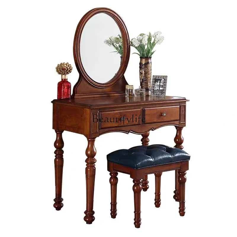 

Modern simple bedroom small apartment storage cabinet integrated American dressing table