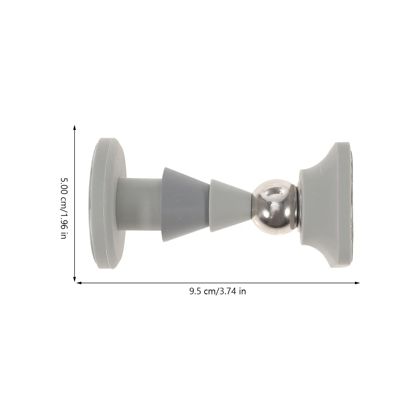 

Stopper Magnetic Floor Mounted Glass Door Holder Strong Suction Traceless Adhesive Wear-Resistant Long Door