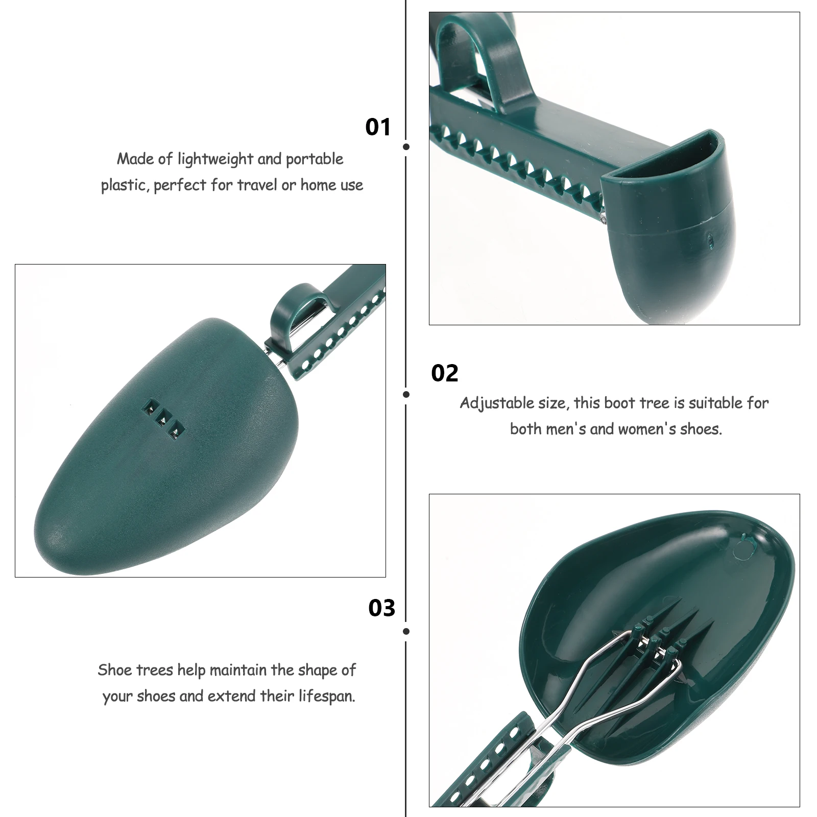 

Adjustable Plastic Shoe Tree Men Women Boot Stretcher Shaper Lightweight Portable Travel Home Use Durable Replacement For Broken