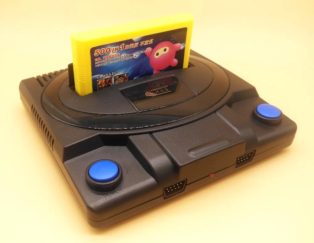8bit Retro AV output TV Video Game Console for FC Games with 2 Gamepads Built-in 88 Games support yellow game cartridge