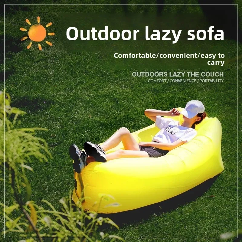 DurableAir Lazy Inflatable Sofa Bag Portable Camping Sofa Mattress Music Festival Recliner image 3