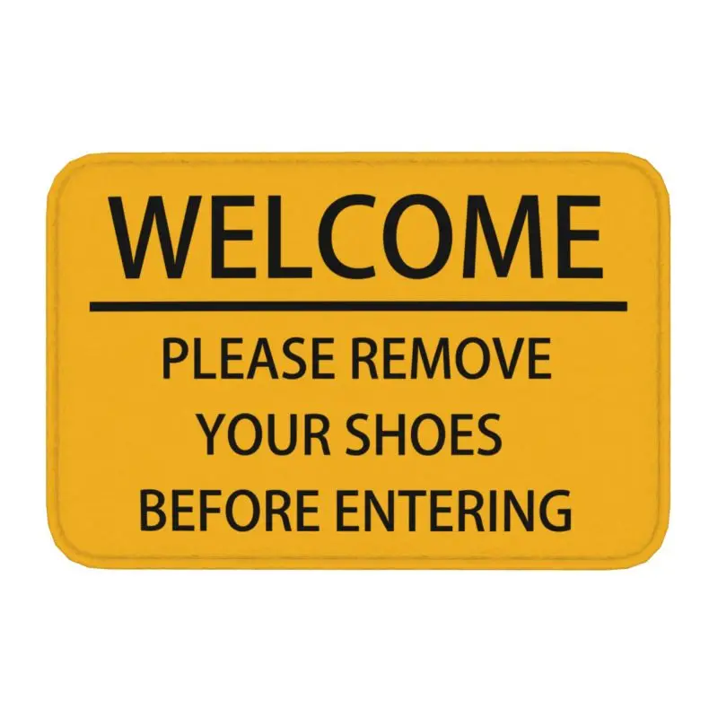 Please Remove Your Shoes Before Entering Front Floor Door Entrance Mats Indoor Kitchen Bath Doormat Balcony Carpet Rug