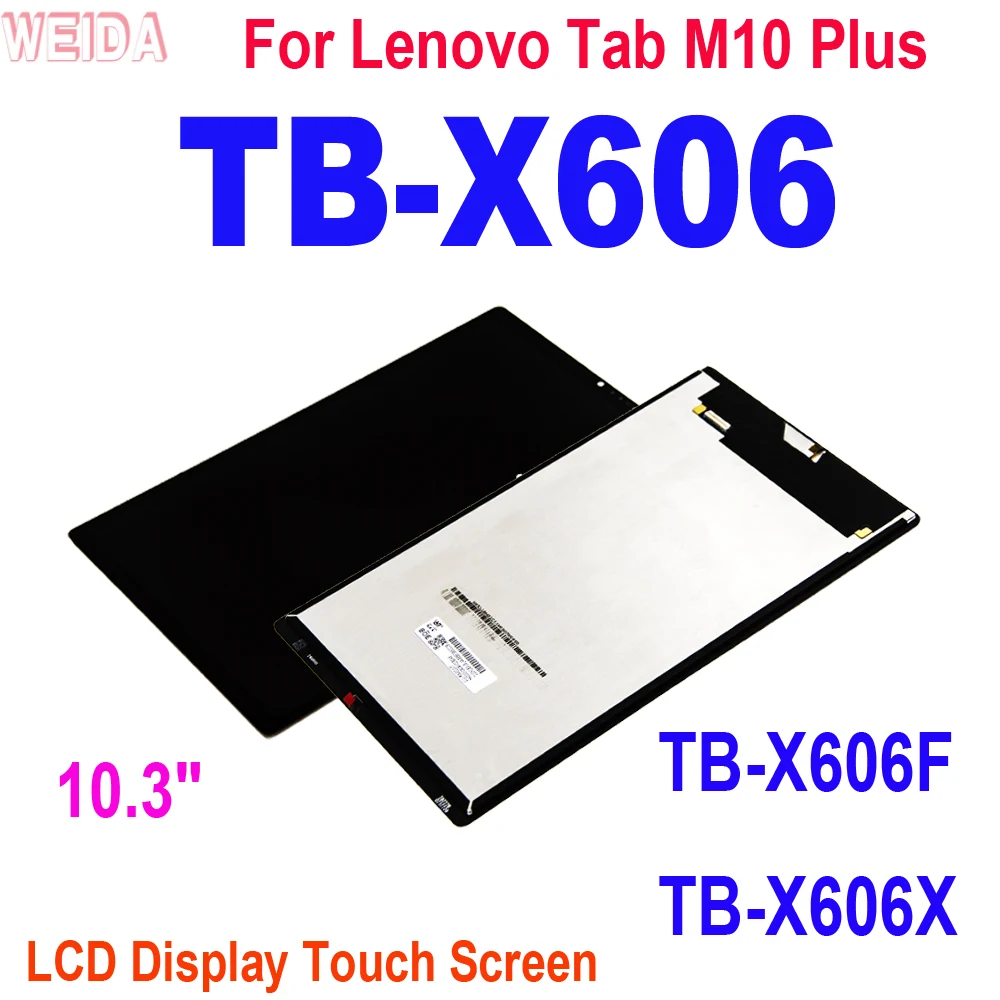 10,3-дюймовый ЖК-дисплей для Lenovo Tab M10 Plus TB-X606 TB-X606F TB-X606X X606, ЖК-дисплей, дигитайзер сенсорного экрана в сборе, сменные инструменты