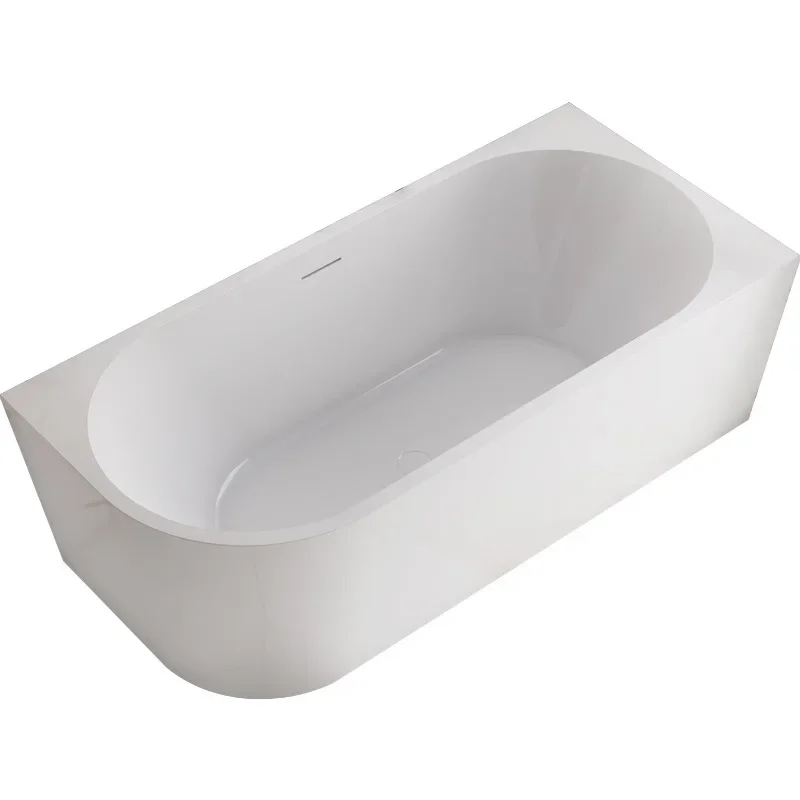 Acrylic bathtub household independent small apartment left and right skirt hotel B & B