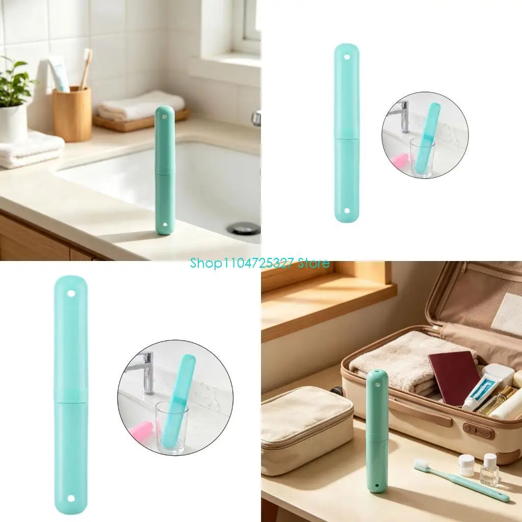 D8KF Travel Bathroom Toothbrush Storage Cases 28 Pack Plastic Holders