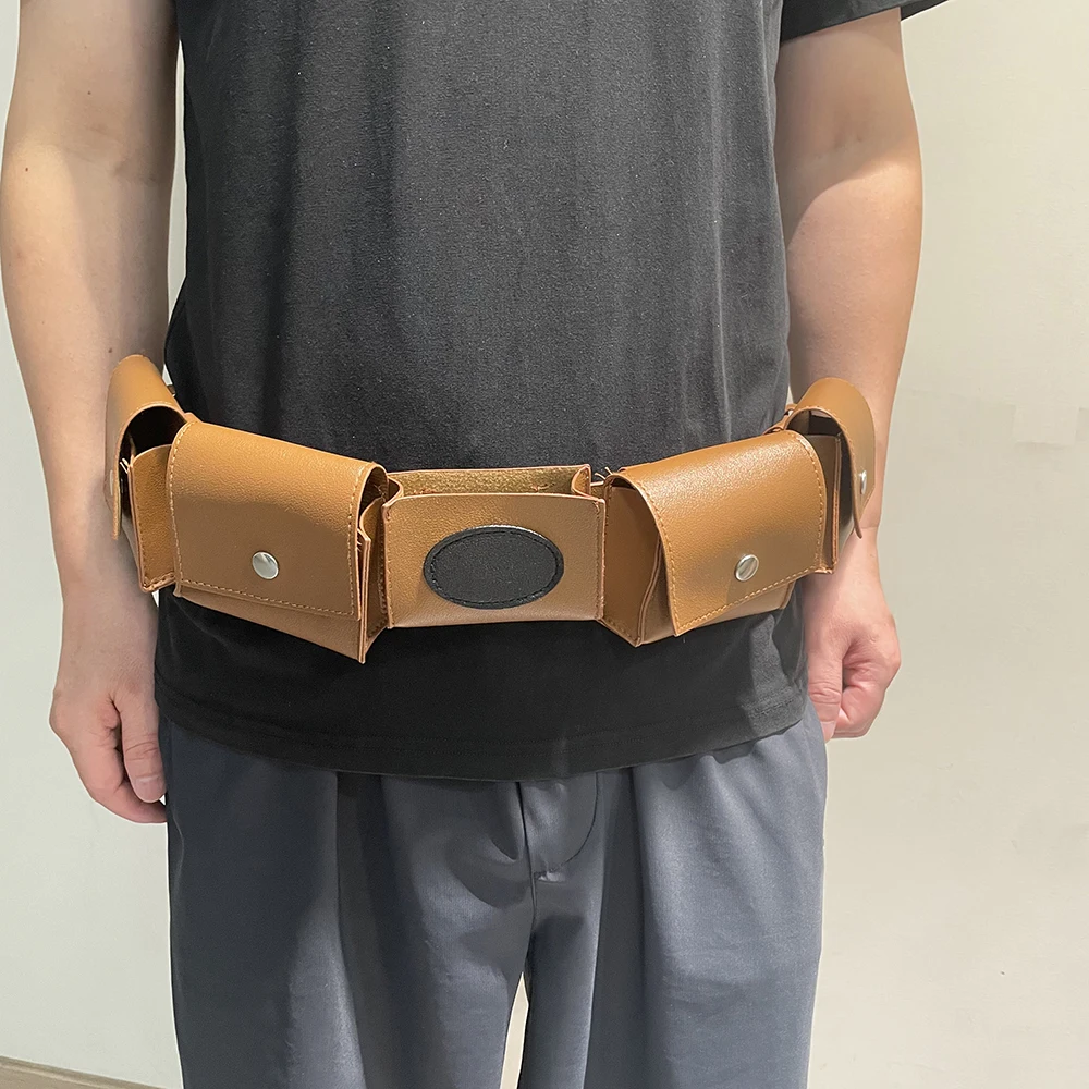 Mittelalterliche Steampunk-Bandolier-Tasche für Nerf-Kampfmunition, Brusttasche für Patronen, Ninja-Krieger-Kostüm, LARP-Zubehör, Dart-Tasche – Detail 13