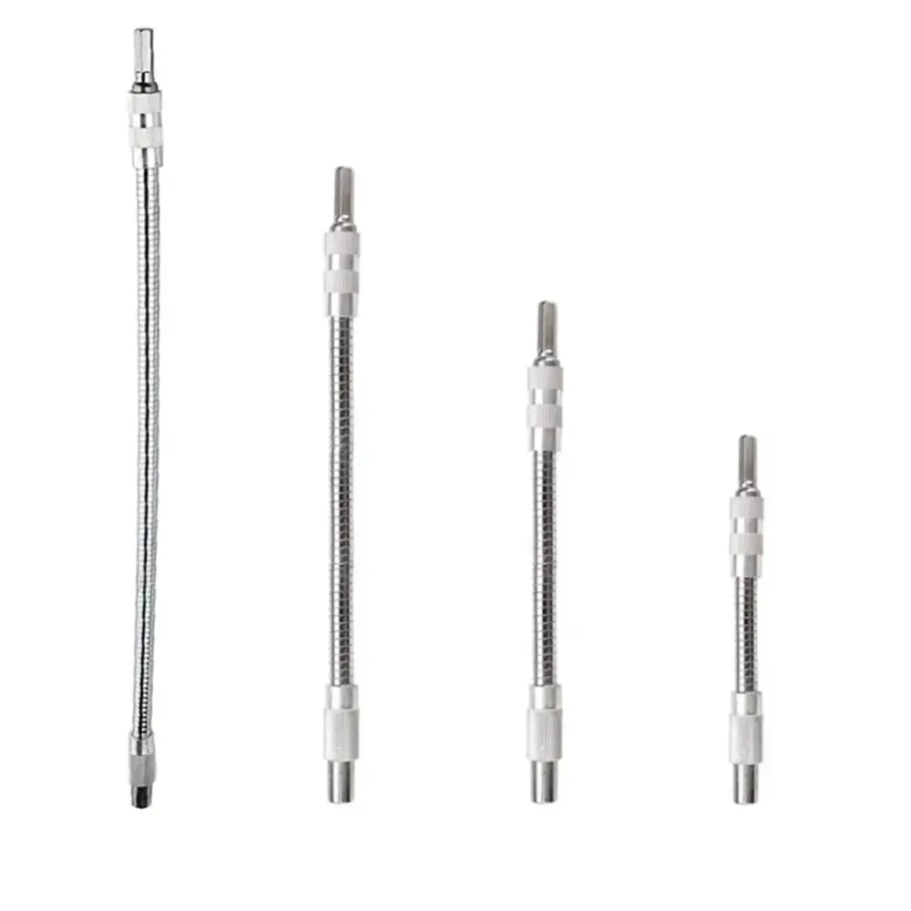 

1/4 Inch Hex Flexible Shaft Carbon Steel 150-400mm Ratchet Screwdriver Adjustable Flexible Shaft Soft Shaft