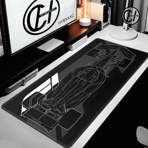 Alfombrilla de ratón Xxl para coche de carreras, alfombrilla de ratón de 90x40 F1, armario de jugador de Anime, alfombrilla de escritorio para ordenador, accesorios de oficina, alfombrillas para teclado y juegos