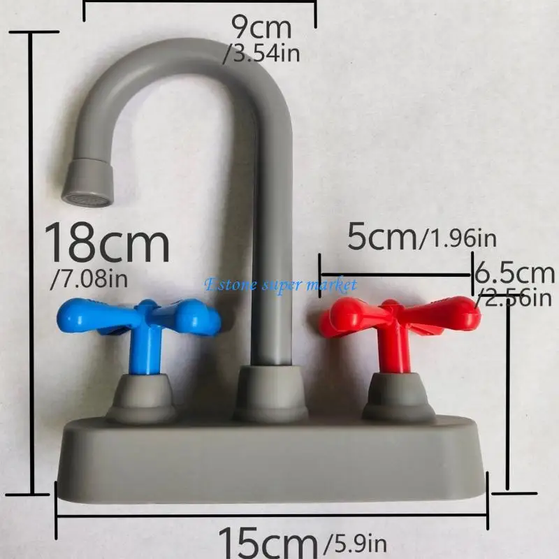 090B Trẻ Giả Vờ Chơi Vòi Bồn Rửa Chén Phụ Kiện Giáo Dục Vai Trò Chơi Hoạt Động Đồ Chơi