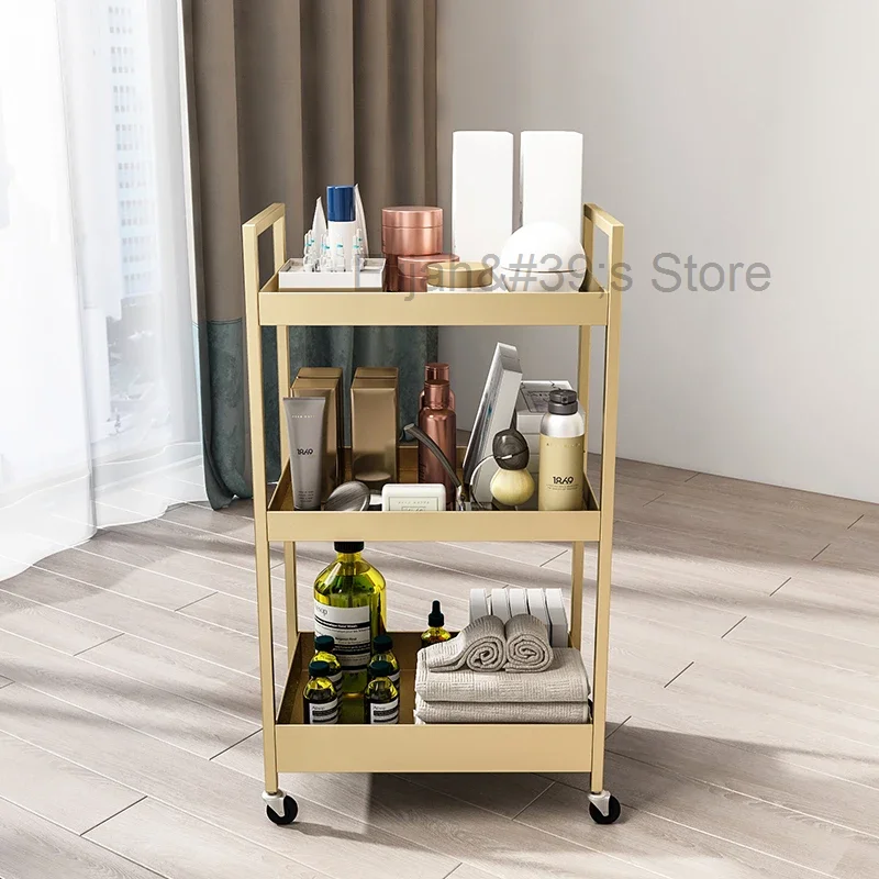 

Tattoo Utility Salon Trolley Beauty Tool Nail Medical Salon Trolley Hairdresser Carrello Portaoggetti Salon Furniture RR50ST