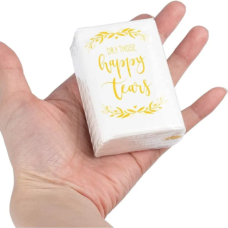 10/30Bags Wedding Facial Tissue Packs For Guests Wedding Party Favors Supply Ceremony Baby Shower Gift