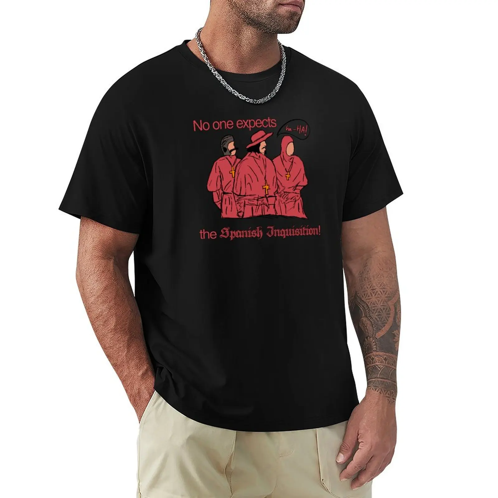 Qui s'attend à la Inquisition espagnole ? T-shirt léger à manches courtes pour le sport