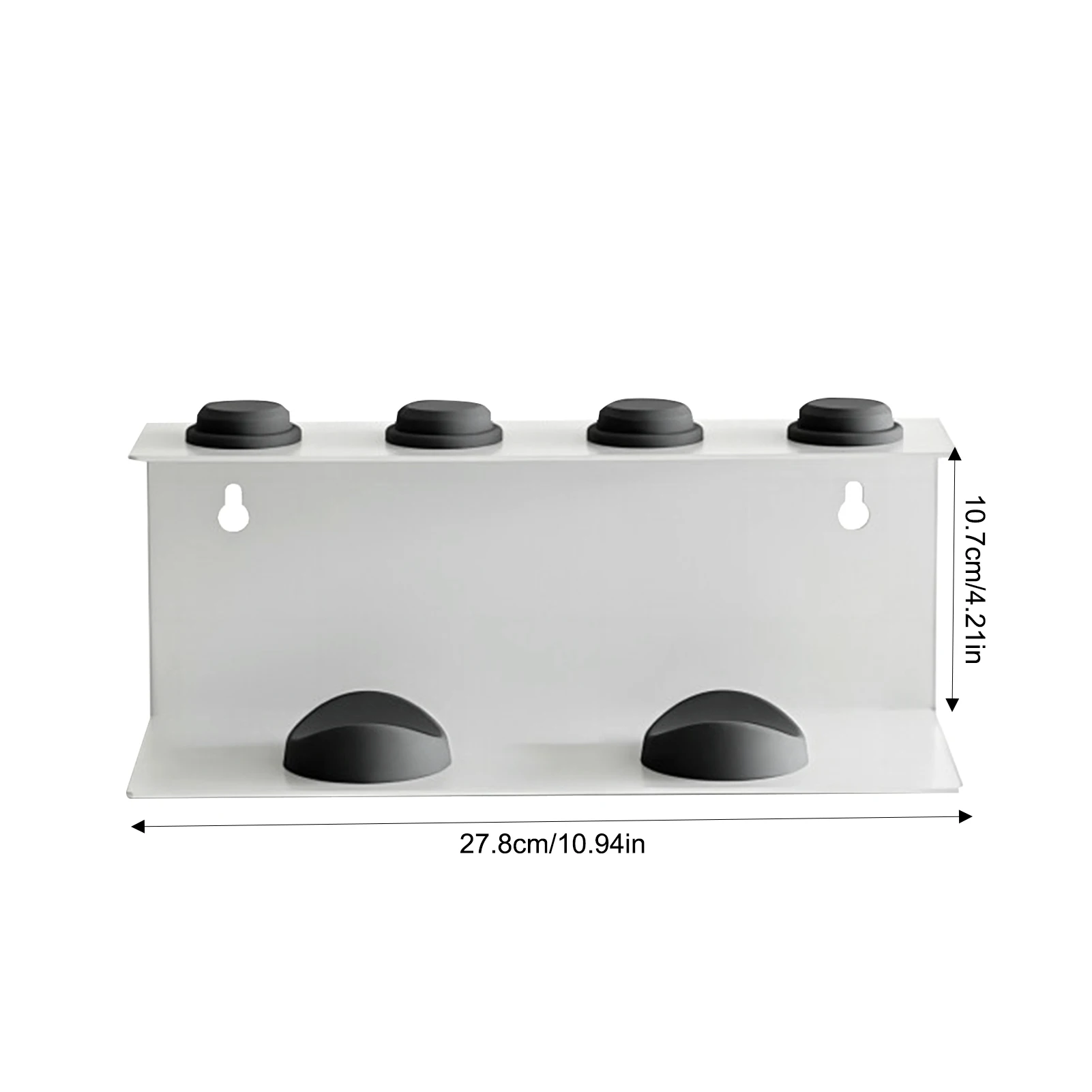 Bathroom Hair Dryer Holder Multi-Functional Curling Wands Hair Dryer Rack Suitable for Home Restaurant Hotel view 3