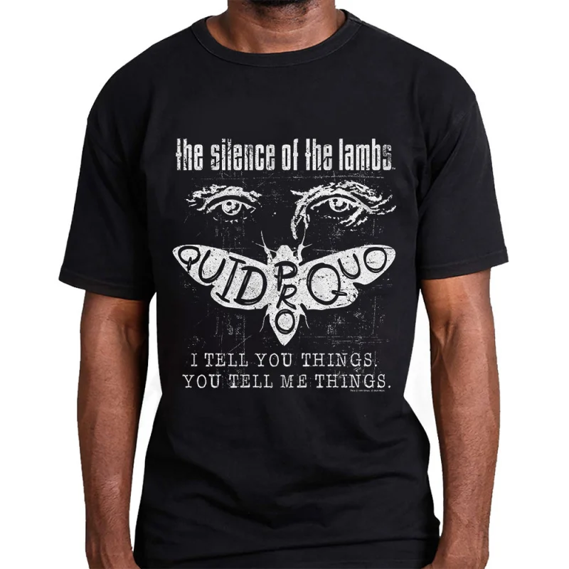 

Quid Pro Quo Hannibal Silence of the lambs Horror movie Gift t shirt Dr Lecter print clothes Scary Hannigram All size Tee