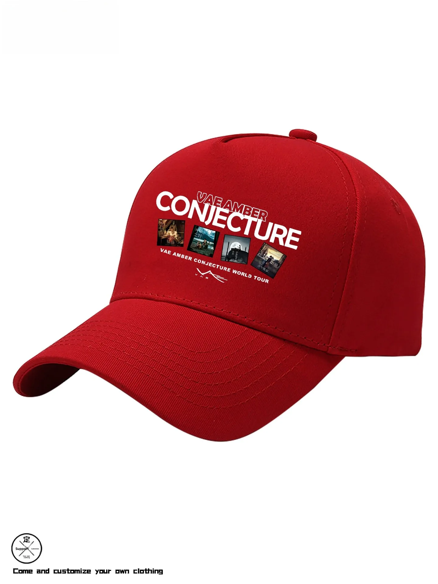 Anbo  New Album Vae Concert Baseball Cap Support Loose Men's Summer Sun Protection Unisex Cotton Cartoon Pattern Hat