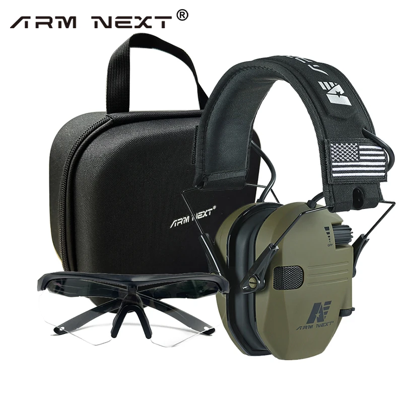 ARM NEXT Shooting Headphones Soundproof Earmuffs Tactical Ear hearing Protection Noise Reduction Headset NRR 23db for hunting