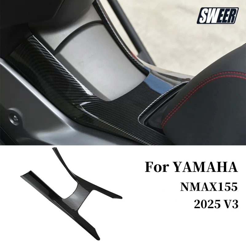 

For Yamaha NMAX155 2025 V3 Fuel Tank Trim Side Cover Set Motorcycle Carbon Fiber Fuel Tank Side Guard Cover Accessories
