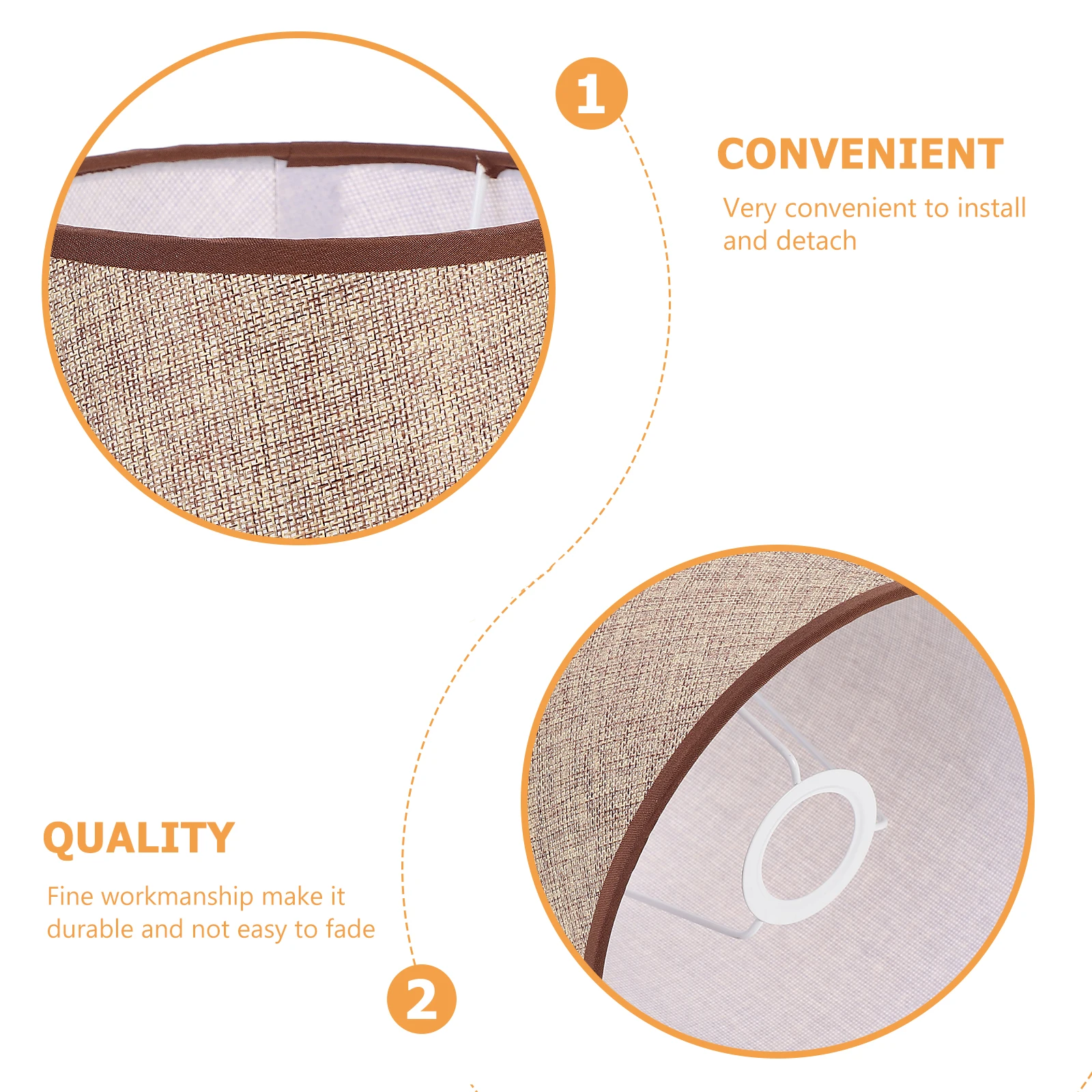 

Cloth Lampshade Wall Lamp Cover Iron Fabric Table Light Protector Dustproof Durability Warm Style Mood Lighting Lampshade