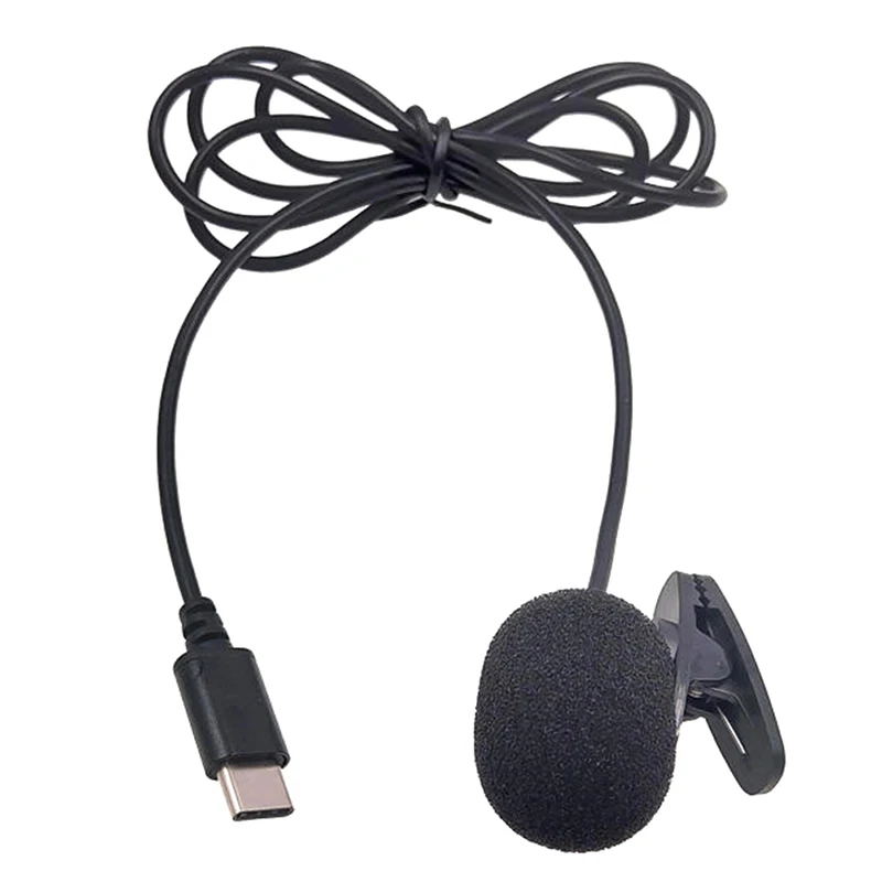 Bedrade Microfoon Usb Condensator Microfoon Computer Opname Microfoon Type-C Mobiele Telefoon Camera Interview Live-uitzending Kraag Clip