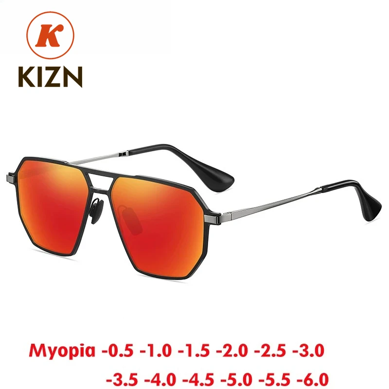 

KIZN 2025 NEW Men Myopia Sunglasses Fashion Polarized Women Prescription Driving Glasses Optics Custom Eyewear -0.5 to -6.0