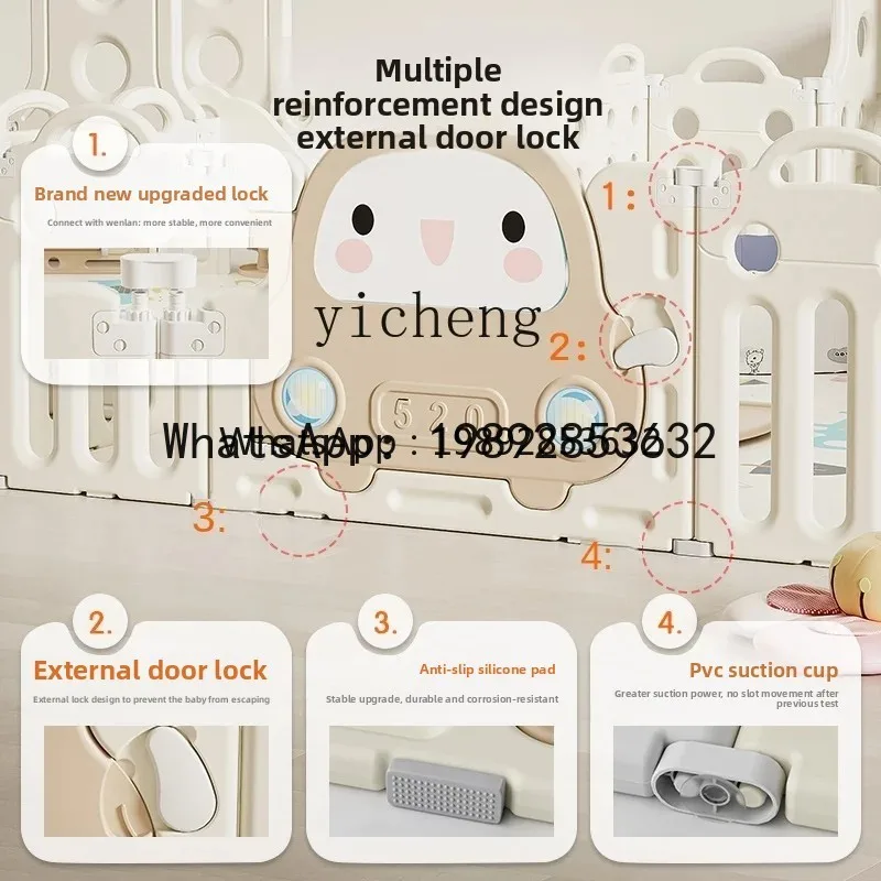 WL الأطفال الأرض الطفل سياج الطفل لعبة المنزل سياج الأطفال تسلق الوسادة #4