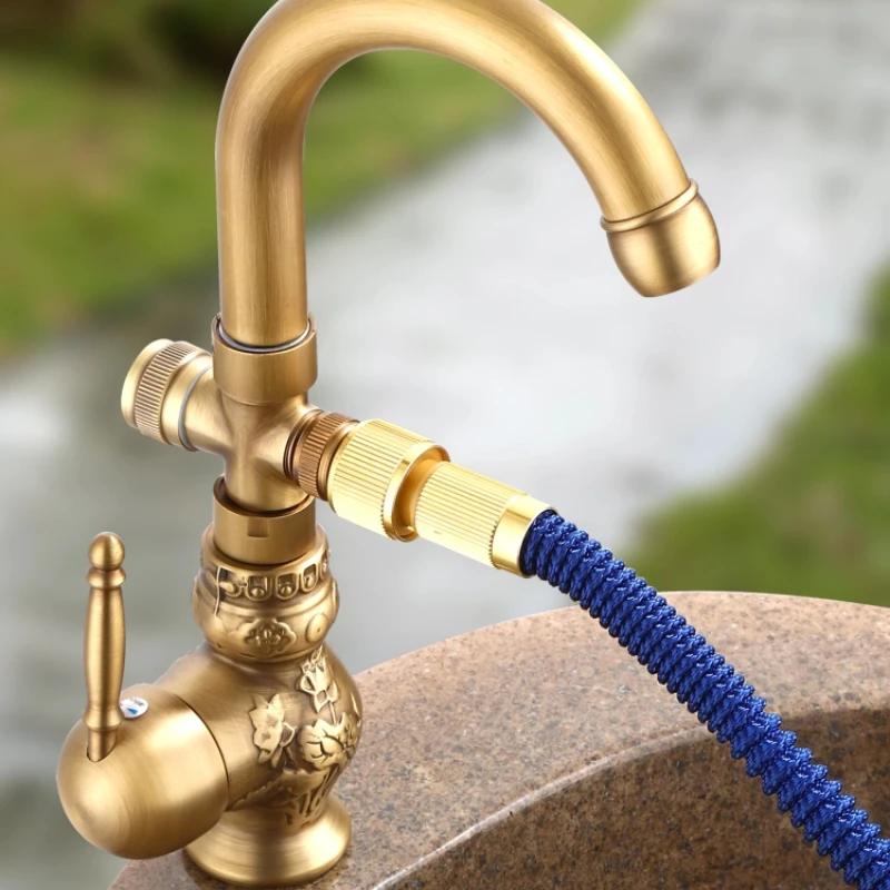 

Convenient outdoor patio antifreeze crack faucet