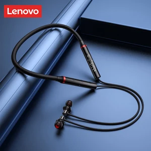 Asli Lenovo HE05X Bluetooth Earphone Earphone Tahan Air Penyumbat Telinga HI FI Suara Magnetik Neckband Headset Olahraga Headphone 12 penjualan terbaik lenovo gm6 - №