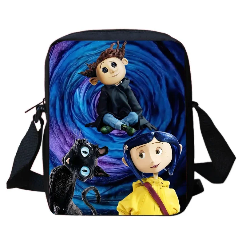 Bolsos de hombro de dibujos animados co-ra-line para niños, bolsos cruzados ligeros para niños y niñas, bolsos escolares, el mejor regalo para niños