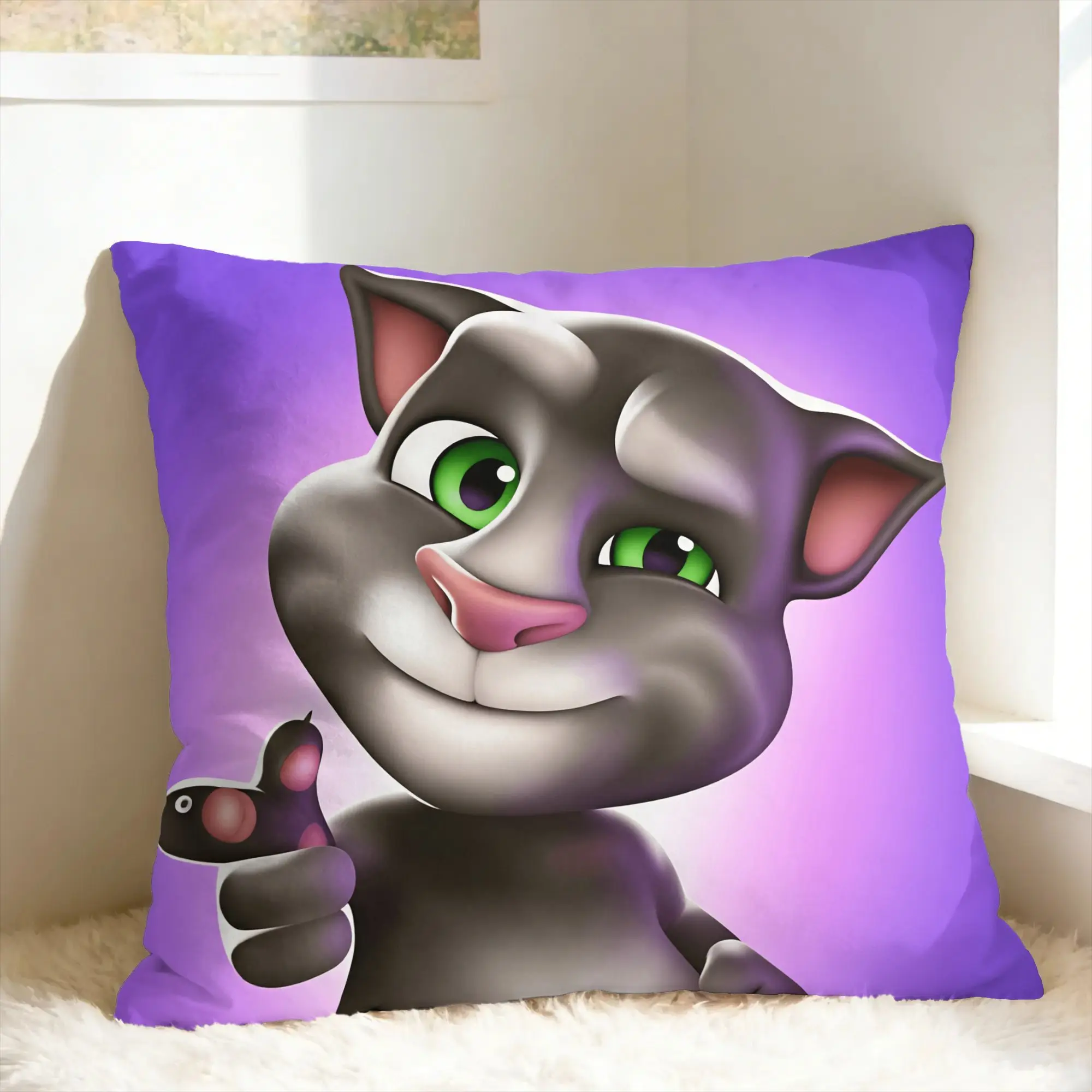 Pillow Case Decorative T-Talking T-Tom And F-Friends Soft  Pillow Cover For Sofa Car Home Decor Fashion Pillowcases