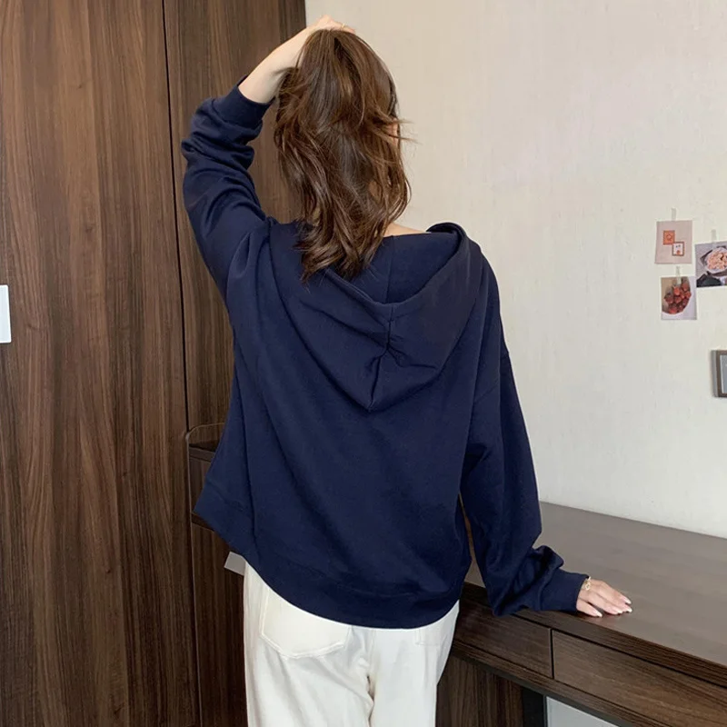 

Толстовки с капюшоном в корейском стиле для женщин, большие молодежные толстовки среднего возраста, свитшоты, новые толстовки с женщинами для