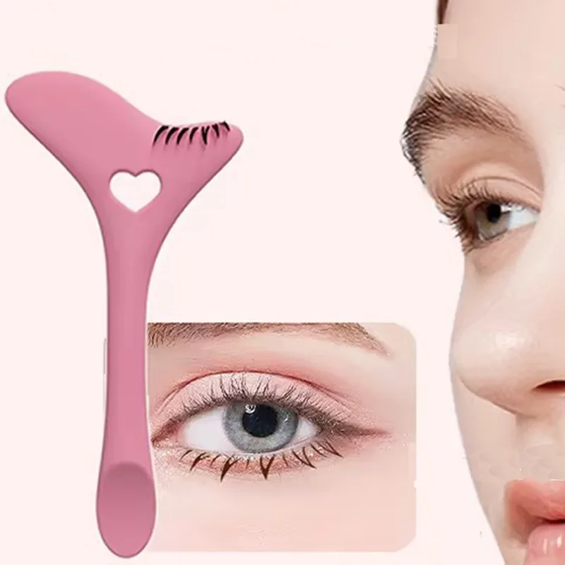 2Pcs Eye Makeup Aid Tool Set Eyelash Stamps Eyeliner Helper Eyebrow Rulers  for Eyeliner Eyelash Eyebrow Lip Line