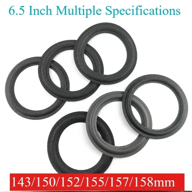 2Pcs 6.5 Inch Speaker Foam Edges Surround Rings Repair Part for Speaker Repair DIY Surround Edges Dustproof Rings Improved Bass