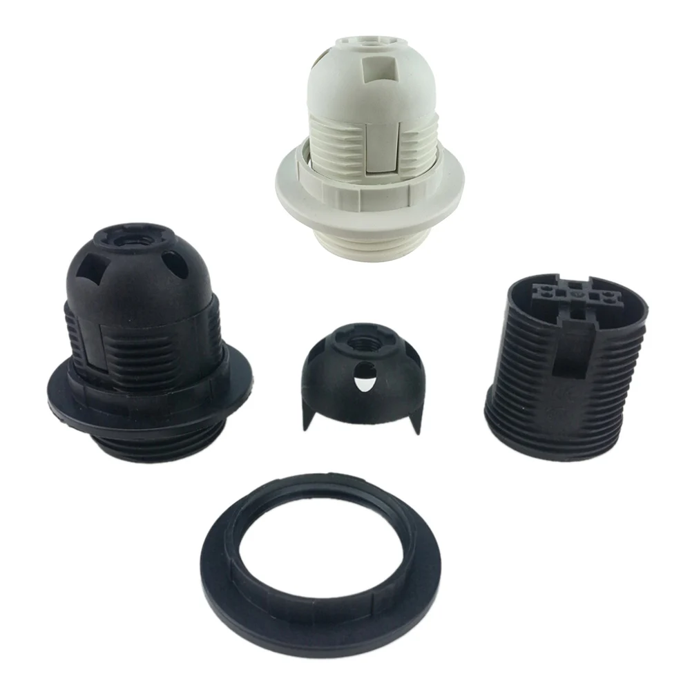 New Hot Sale Small Screw E27 Light Bulb Lamp Holder Pendant Socket Lampshade Ring