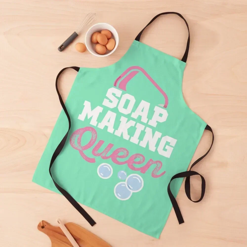 

Soap Making Queen | Handcrafted Soap Maker Apron Kitchen Women Chef Uniform Women kindergarten teacher For Women Kitchen Apron