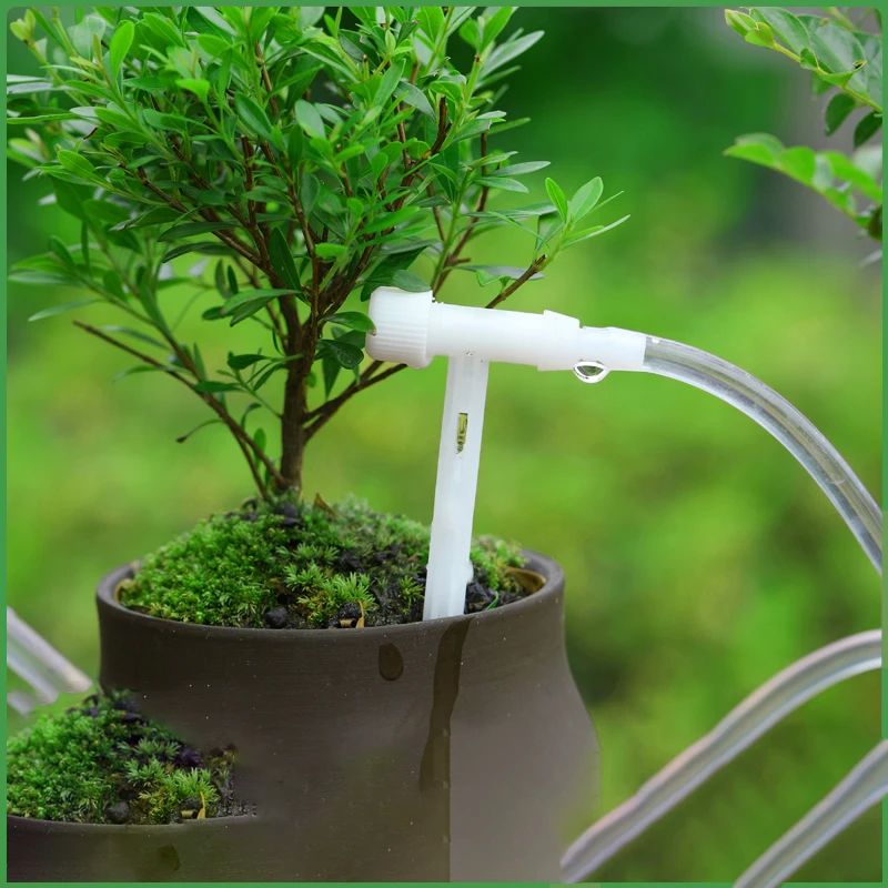 Gewächshaus Garten Tropfbewässerungsset, 4/7mm Schlauch-Bewässerungssystem mit Filter, Mikro-Tropfer für Gartenbewässerung