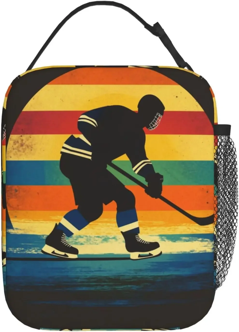 حقيبة غداء معزولة للهوكي للنساء والرجال حقيبة غداء للهوكي للعمل أو النزهة أو السفر أو المشي لمسافات طويلة أو الشاطئ أو الصيد