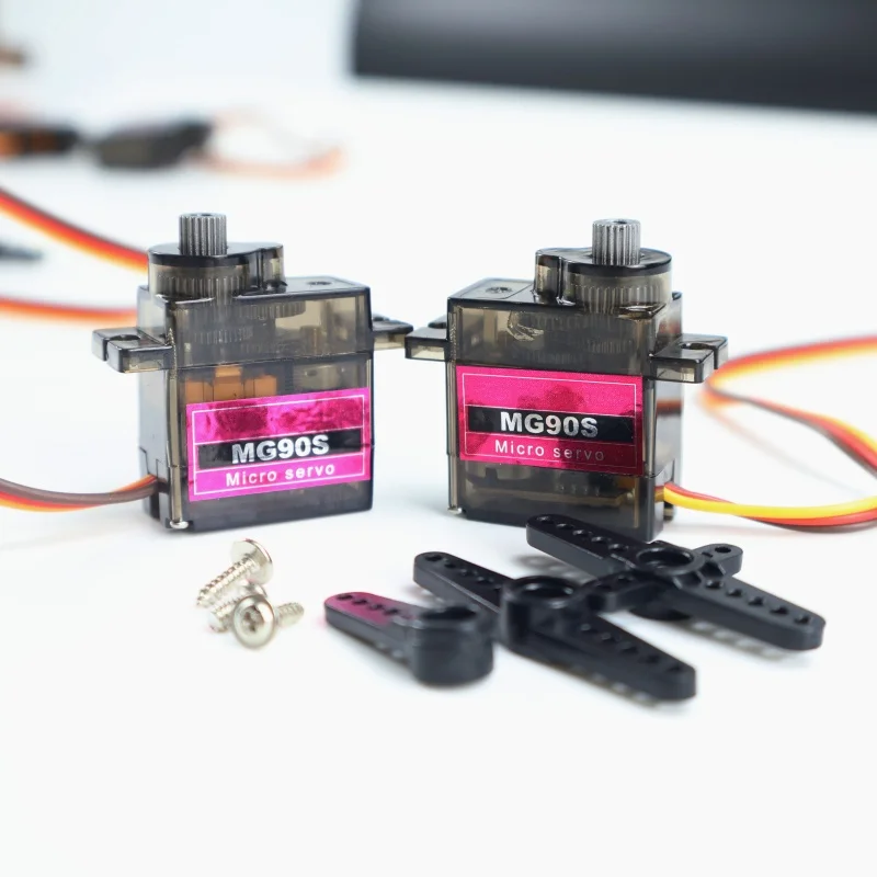 4 stks/partij MG90S Metal Gear Digitale 9g Servo Voor RC Helikopter Vliegtuig Boot Auto RC Robot