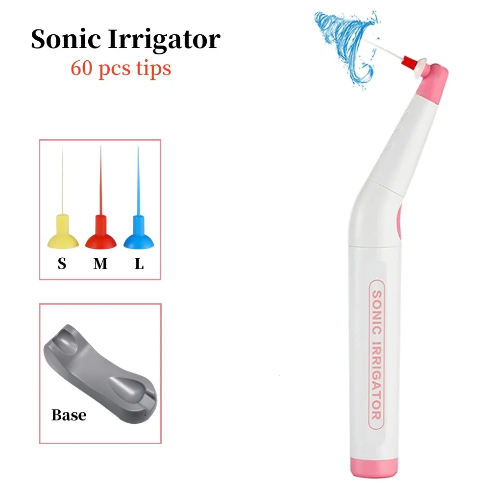 

60 PCS Tips Dental Instrument Endo Cleaning Single Press Button Sonic Irrigator Dentistry Instrument For Endo Root Canal