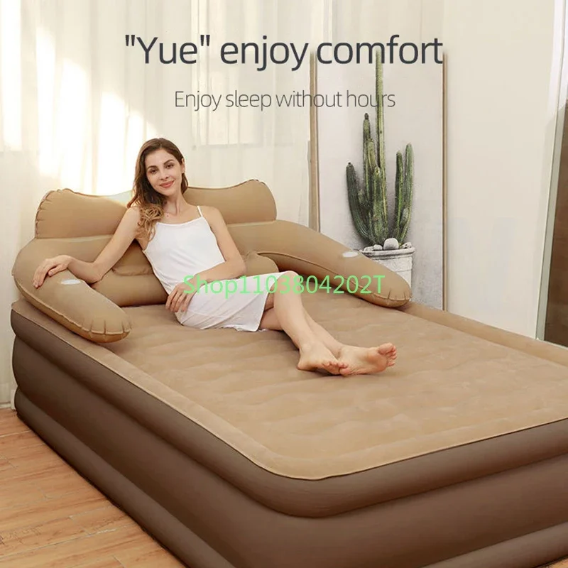 Inflatable Mattress For Double Family Thickened And Enlarged Lunch Break Bed Foldable Air Cushion Bed Outdoor Portable