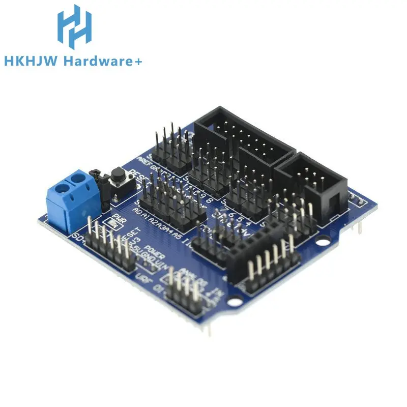 Sensor Shield V5.0 Sensor Expansion Board For UNO MEGA R3 V5 For Arduino Electronic Building Blocks Of Robot Parts