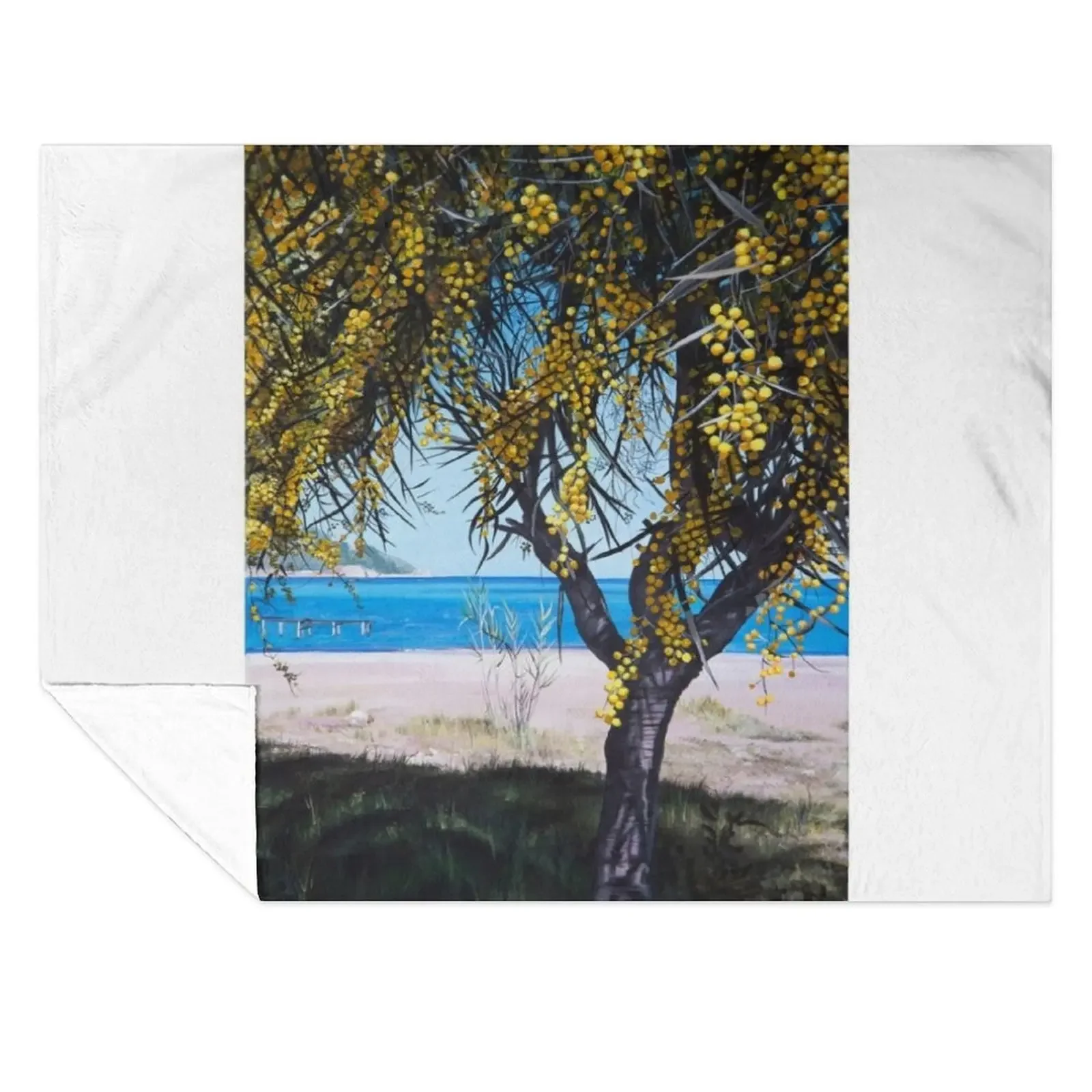 

Acacia Shade Throw Blanket blankets and throws Thermals For Travel warm for winter Summer Blankets