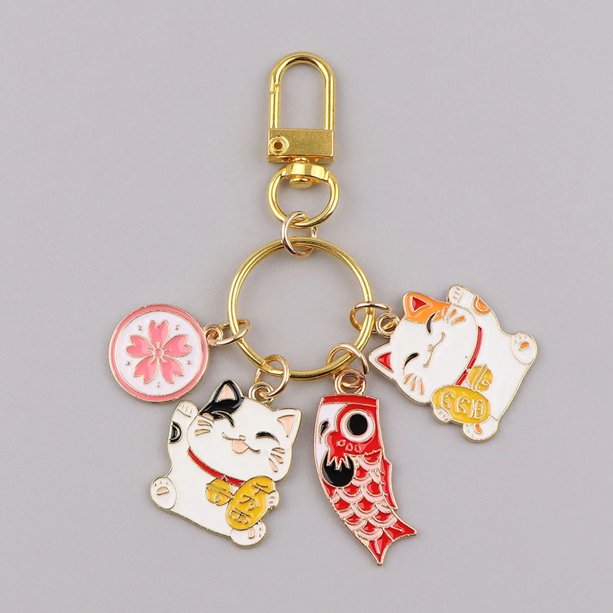 Lovely Cat Key Fobs Key Tag Motorcycles Cars Backpack Chaveiro Cartoon Keychain Fashion Key Ring Gifts For Friends Cosplay